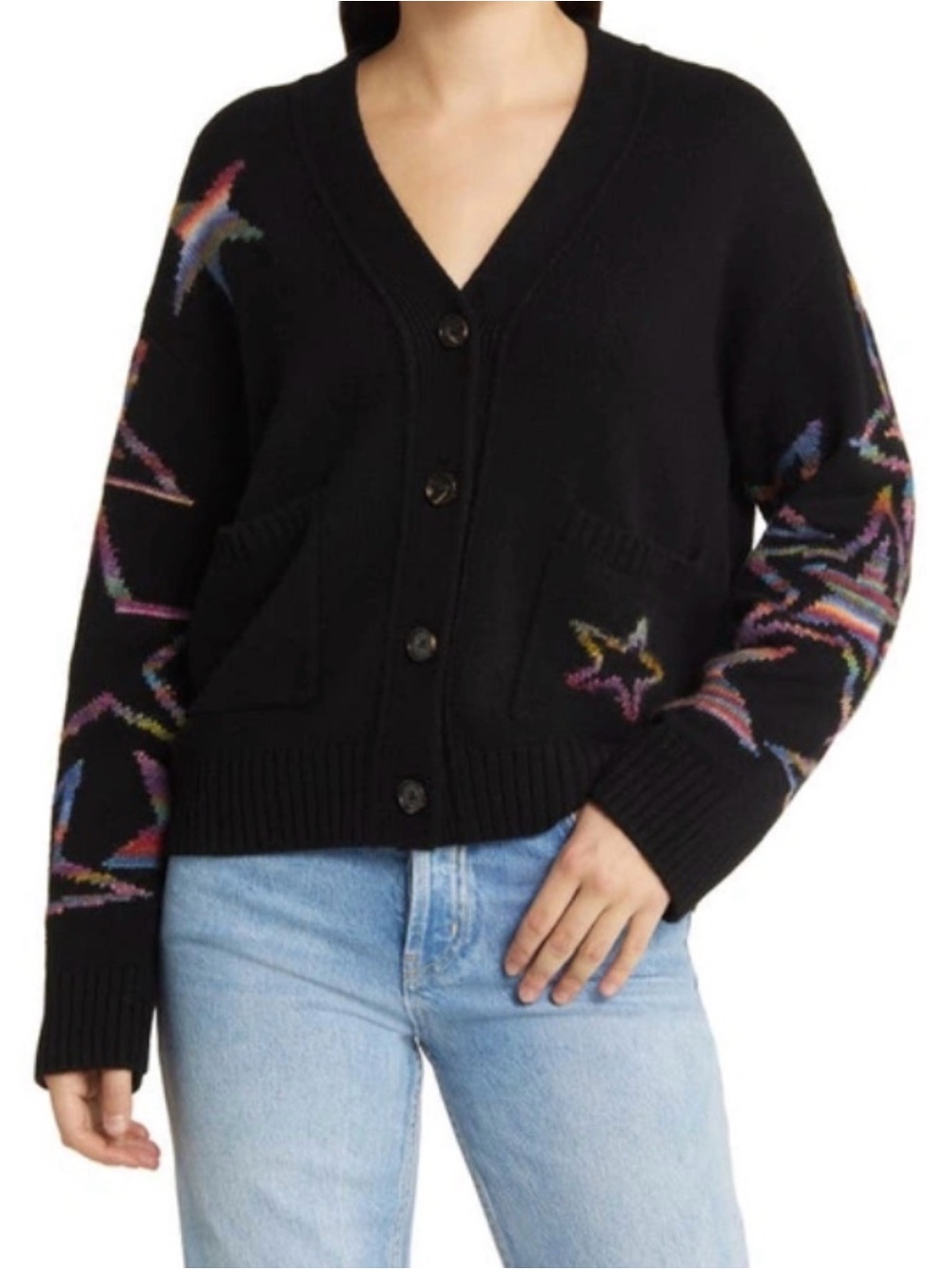 Rails Multicolor Star Cardigan